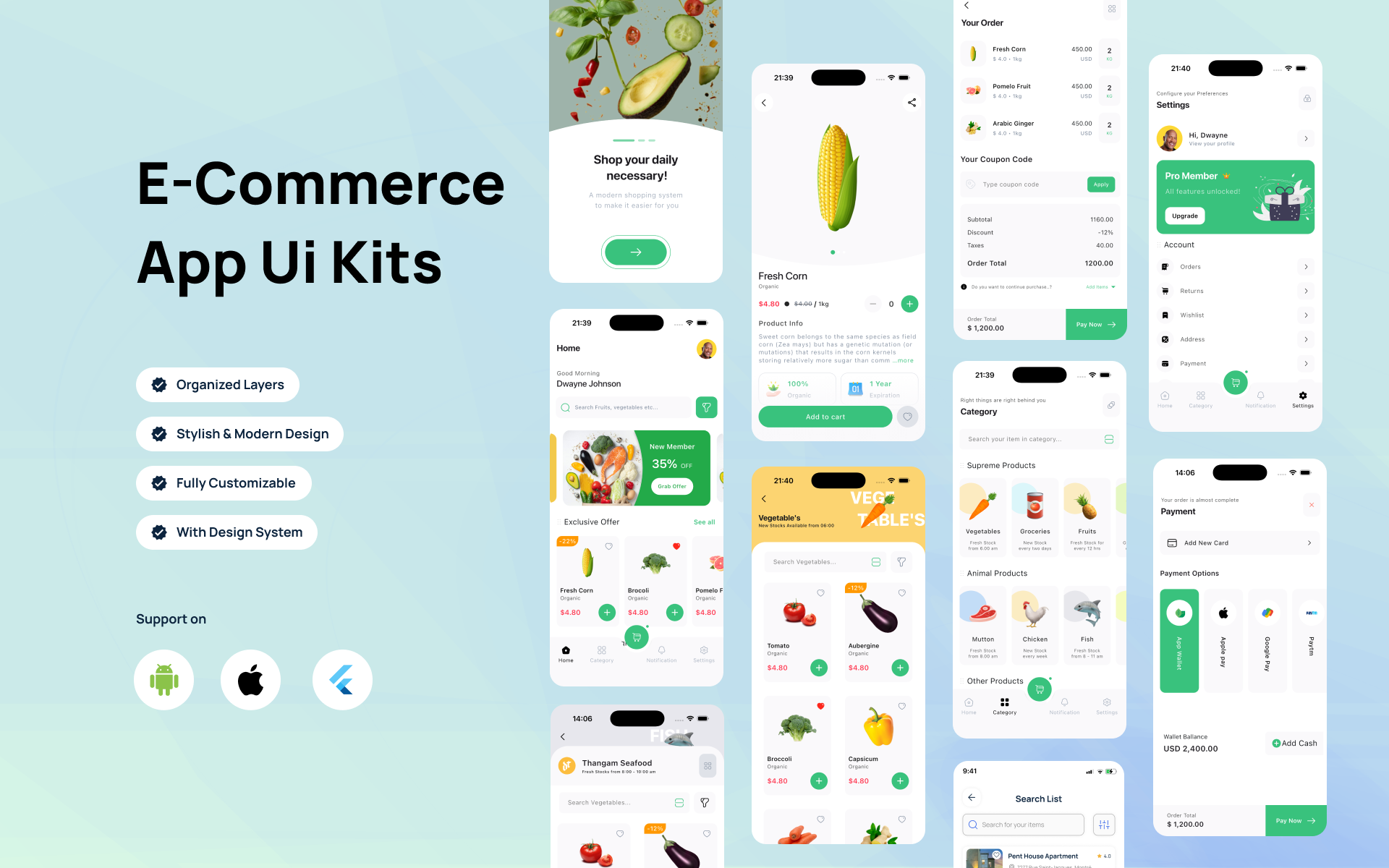 E-Commerce UI Kit