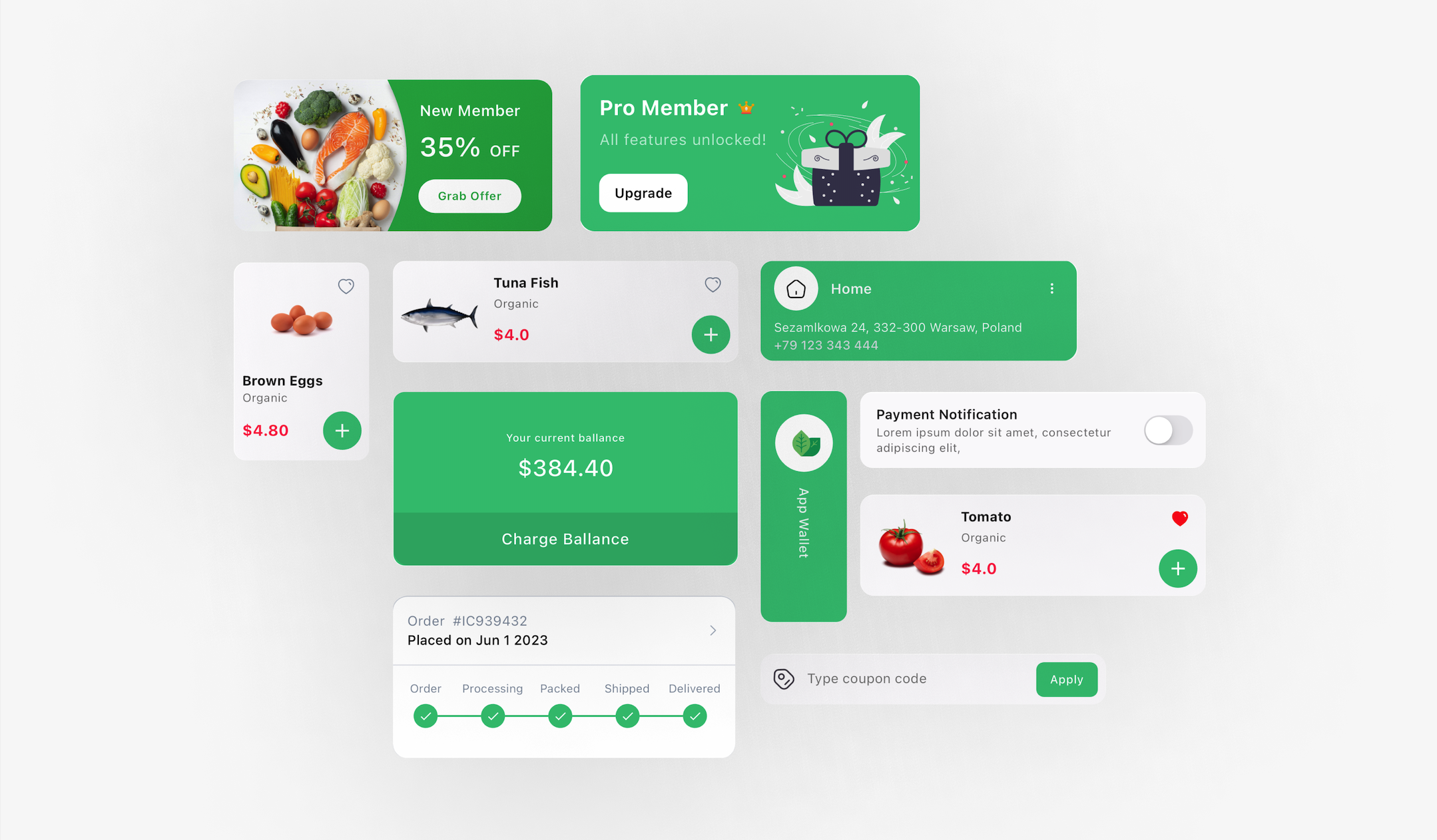 FlutterShop Reusable Components